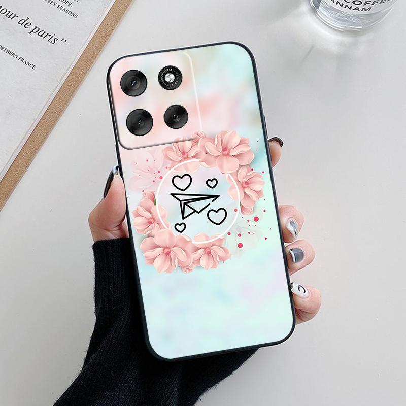 

Чехол Для Motorola Moto G56 / G86 Power Чехол Цветок ТПУ Мягкий Силикон Модный Чехол Для Телефона Для Moto G86 G56 Задняя Крышка Чехол Capa Motorola Moto G86 Power