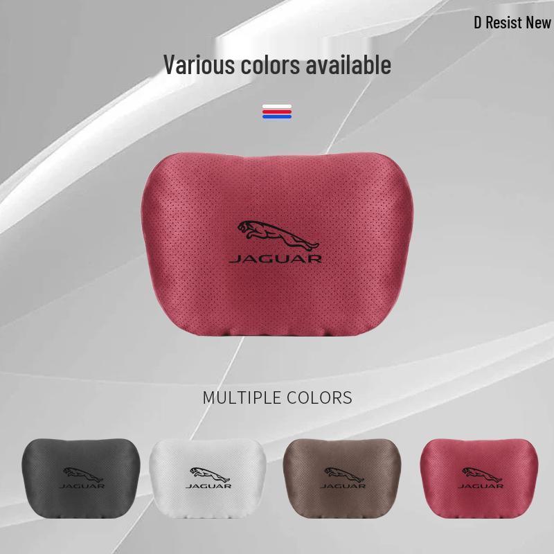 Atmungsaktive Nackenstützen-Kopfstützen aus Wildleder für Jaguar XEL/XFL/F-PACE Autositze