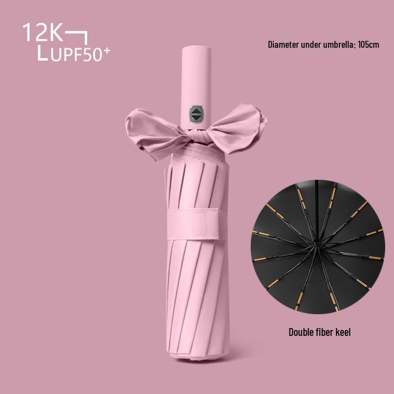 Customizable 72-Bone Automatic Sunshade Umbrella with Sunscreen Protection for Men and Women, Suitable for All Weather Conditions.