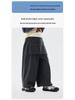 2026 Spring Girls' Fake Two-Piece Wide-Leg Cotton Pants by Dudu Home