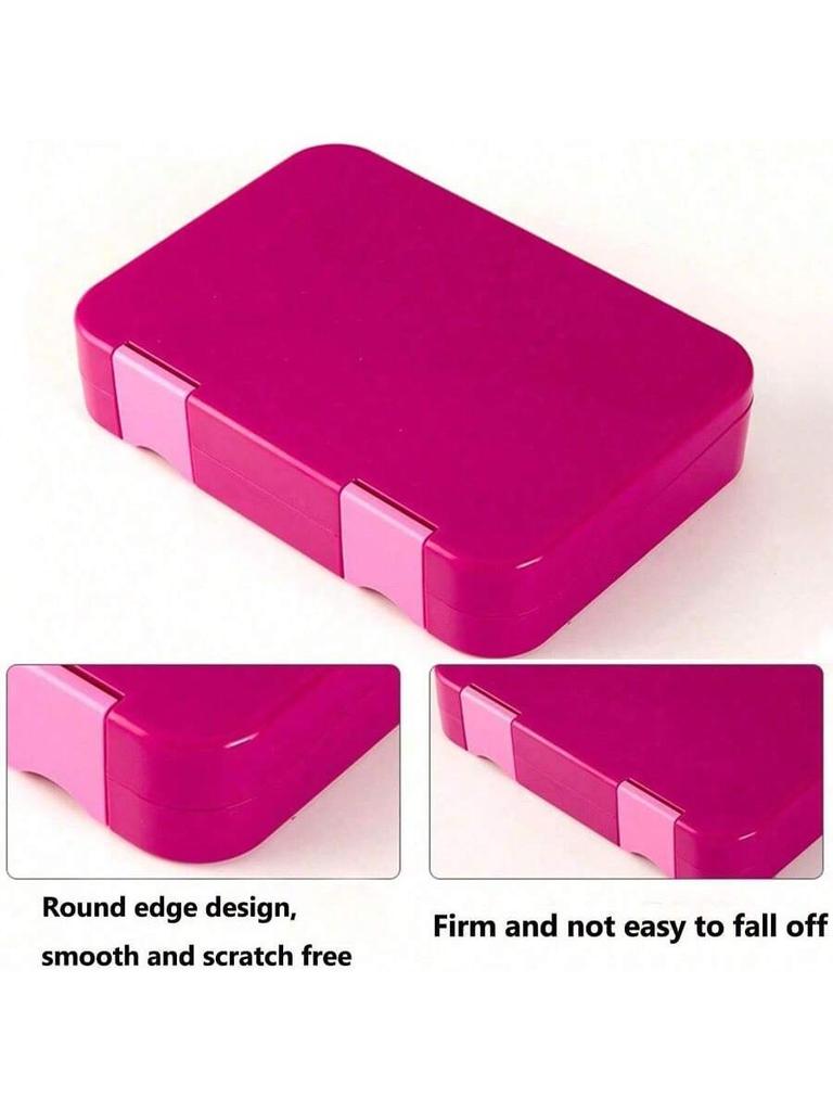 1PC Bento Lunch Box with Six Compartments and Detachable Dividers, Portable Student Lunch Box, Suitable for Returning To School