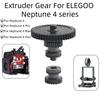 For ELEGOO Neptune 4/Pro/Plus/Max Nanocoated Mold Steel Integrated Extruder Gear CNC Precise Printing Kit for ELEGOO 3D Printer