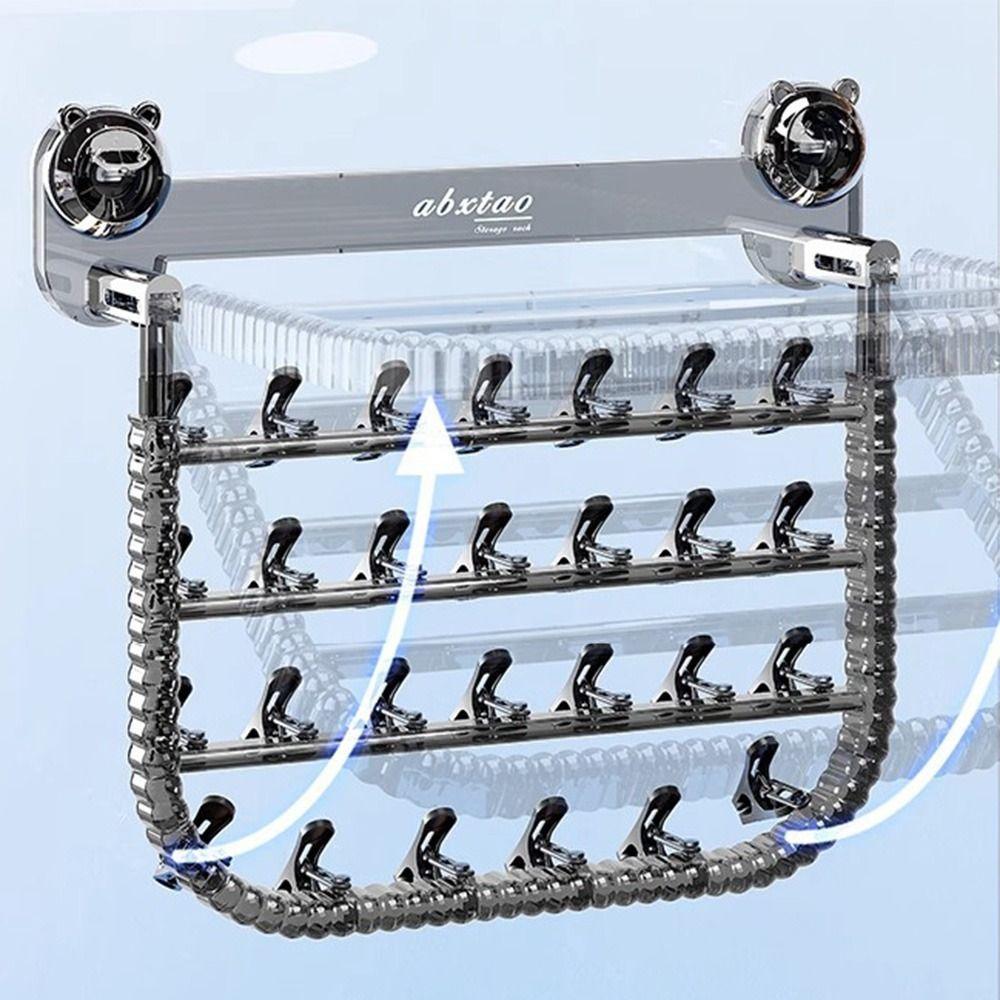 Folding Socks Drying Clips Rotating Balcony Drying Hanger Baby Clothes Drying Rack  Bathroom