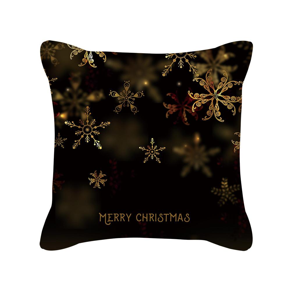 New Nordic Christmas Golden Sofa Pillow Cover Bedside Cushion Cover