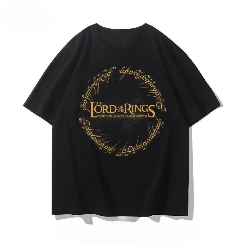 Hot Sale Classic TV The Lord of The Rings Graphic Print T-shirt Men Women Streetwear Y2k Harajuku Fashion Casual Oversized Top Cotton Summer New Tee