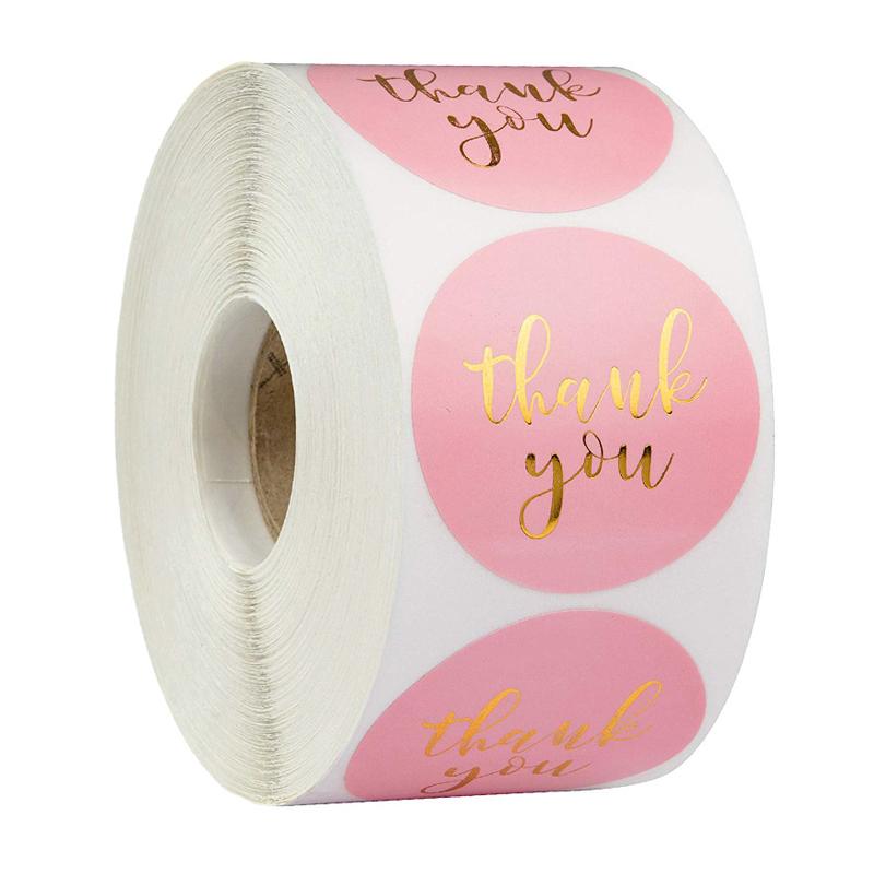 100-500Pcs First-Class Rainbow First-Class Laser First-Class Thank High-Standard You Top-Grade Stickers Top-Grade 1 Inch First-Class White