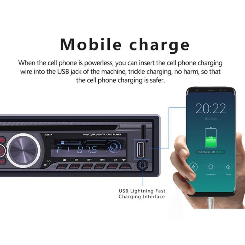 12V CD Player 1 Din Universal Car MP3 Player Autoradio Bluetooth FM Car Multimedia CD VCD DVD AUX USB Car Radio