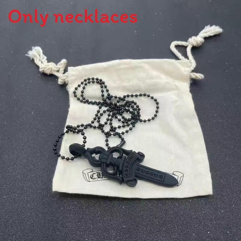 Cross Silicone Gothic Sword Colorful Necklace For Trendy Daily Wear Casual