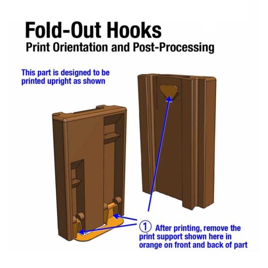 Yousheng Folding Hook Under Desk Dual Hook Clamp Hook Fold-out Storage Hook with Adjustable Clamp for Office Computer Desk