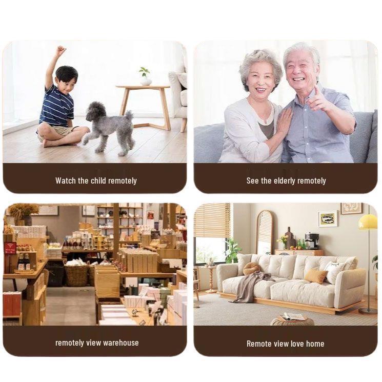 Joan 360° HD Dual-Screen WiFi Camera with Remote Phone and Voice Control for Home Monitoring