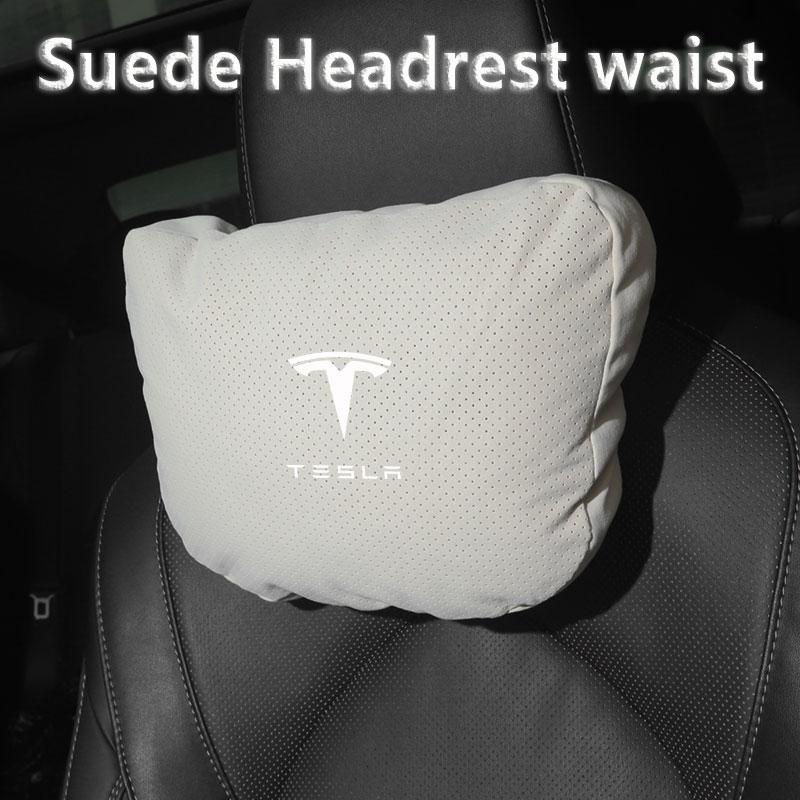 For Tesla Model 3 Y S Model X Car Headrest Neck Support Seat Soft Neck Pillow Automobile Tesla Car Pillow Neck Rest Cushion