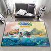 Game Funny Art the S-sims 4 Small Carpet Rug Carpet Home Decor Bedroom Mat Hallway Balcony Carpet Entrance Doormat Decoration