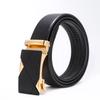 Men'S Belt No Standard Casual Belt Foreign Trade Youth Simple Automatic Buckle Imitation Leather Iron Buckle Belt