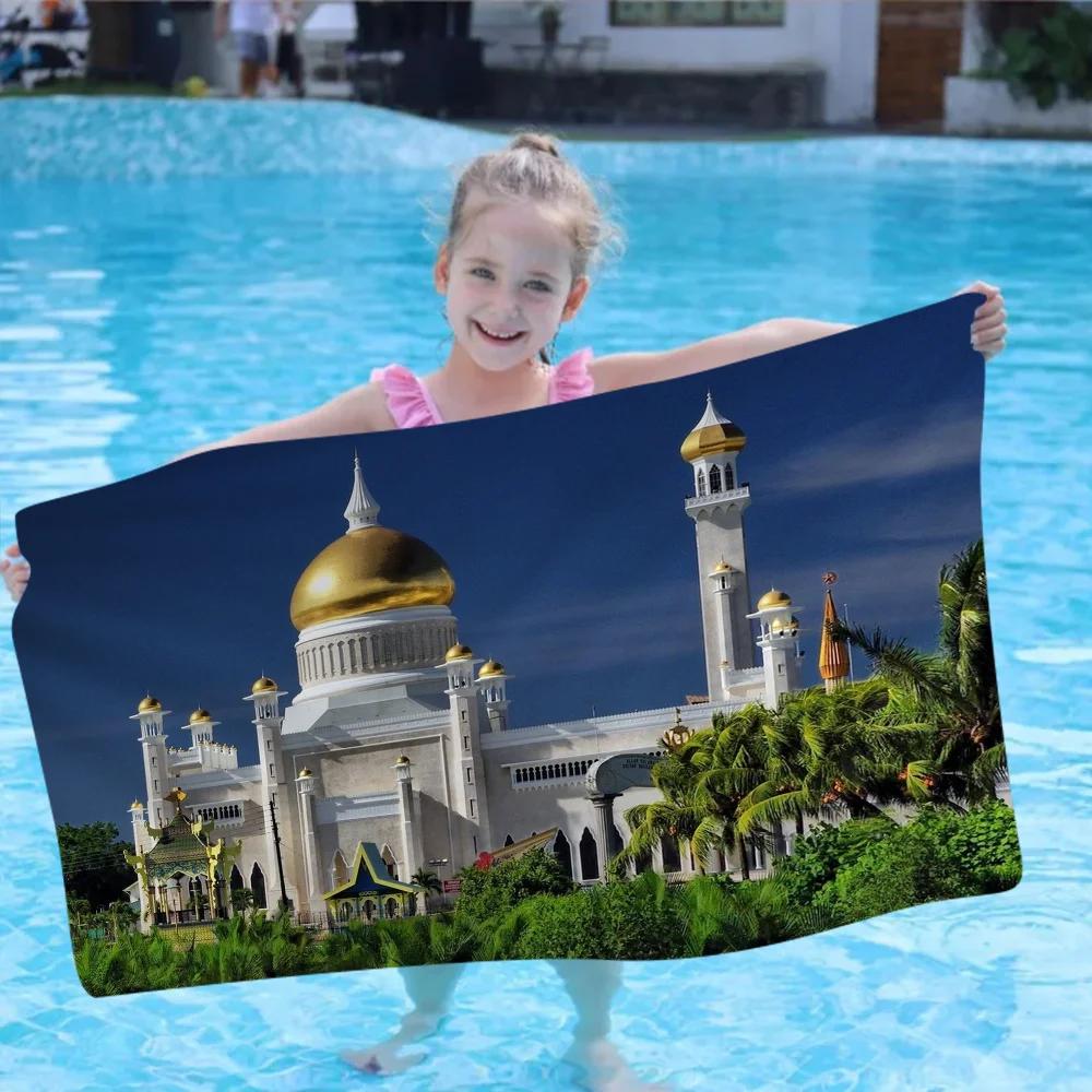 Islamic Mosque Big Microfiber Beach Towels Quick Dry Towel Sand Beach Towels Pool Towel For Travel Swim Pool Yoga