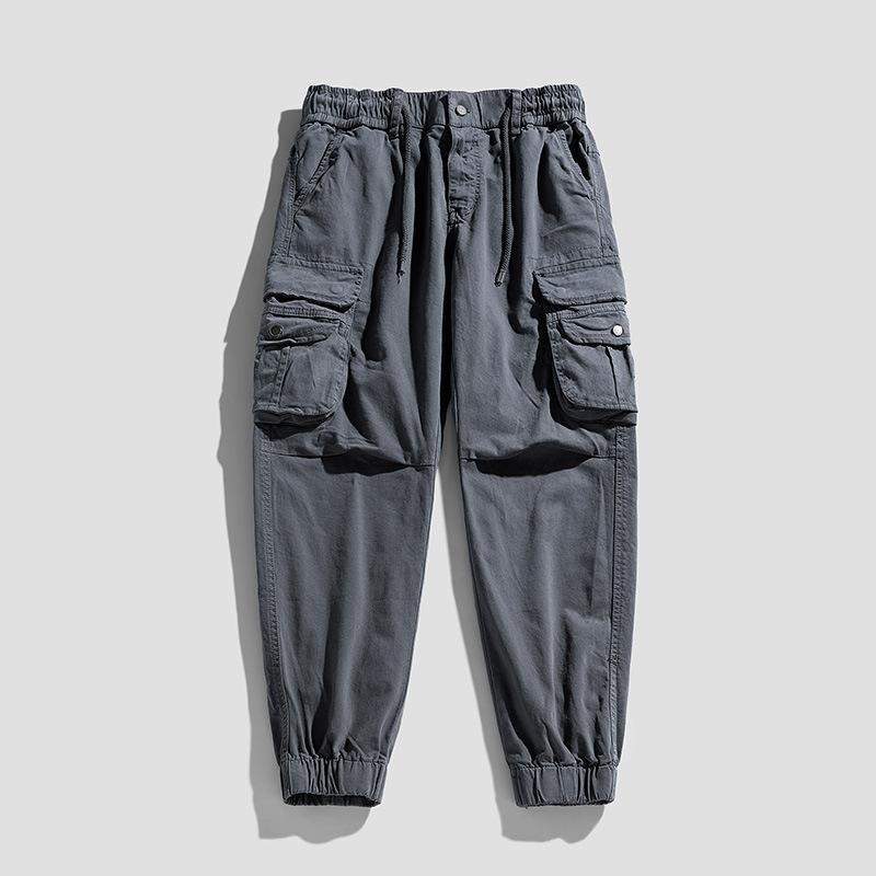 Multi-pocket Overalls Leggings Men's High-end Pants Trendy Brand High-end Men's Casual Loose Men's Trousers