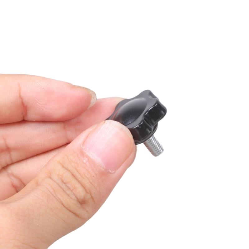 6Pcs Industrial Screws Ergonomic Knob Plastic Tighten Bolt Knob Hexagonal Head Handle Hand Screw Plastic Tighten Bolt