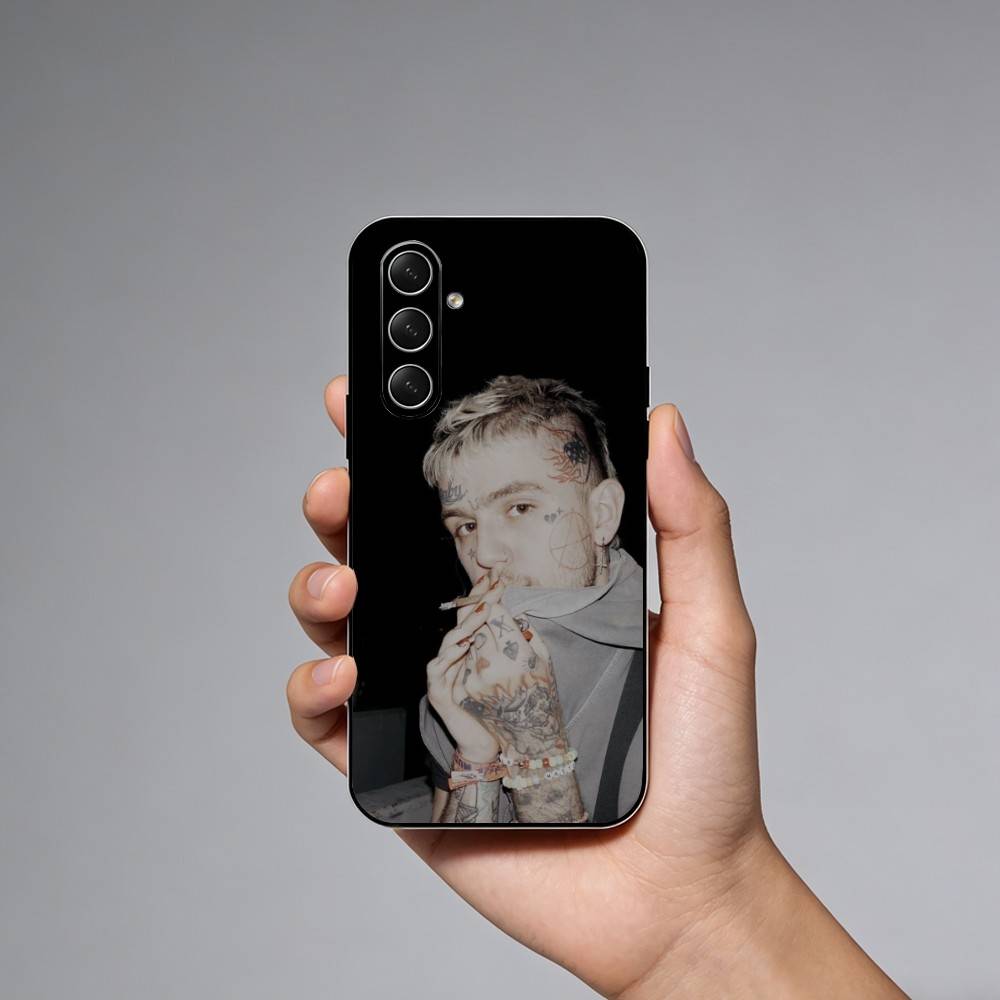 L-Lil Peep Hellboy Love Rapper Phone Case For Samsung Galaxy A73,21,22,32,71,53,52,51,80,5G Soft Black Cover Samsung a73 5g