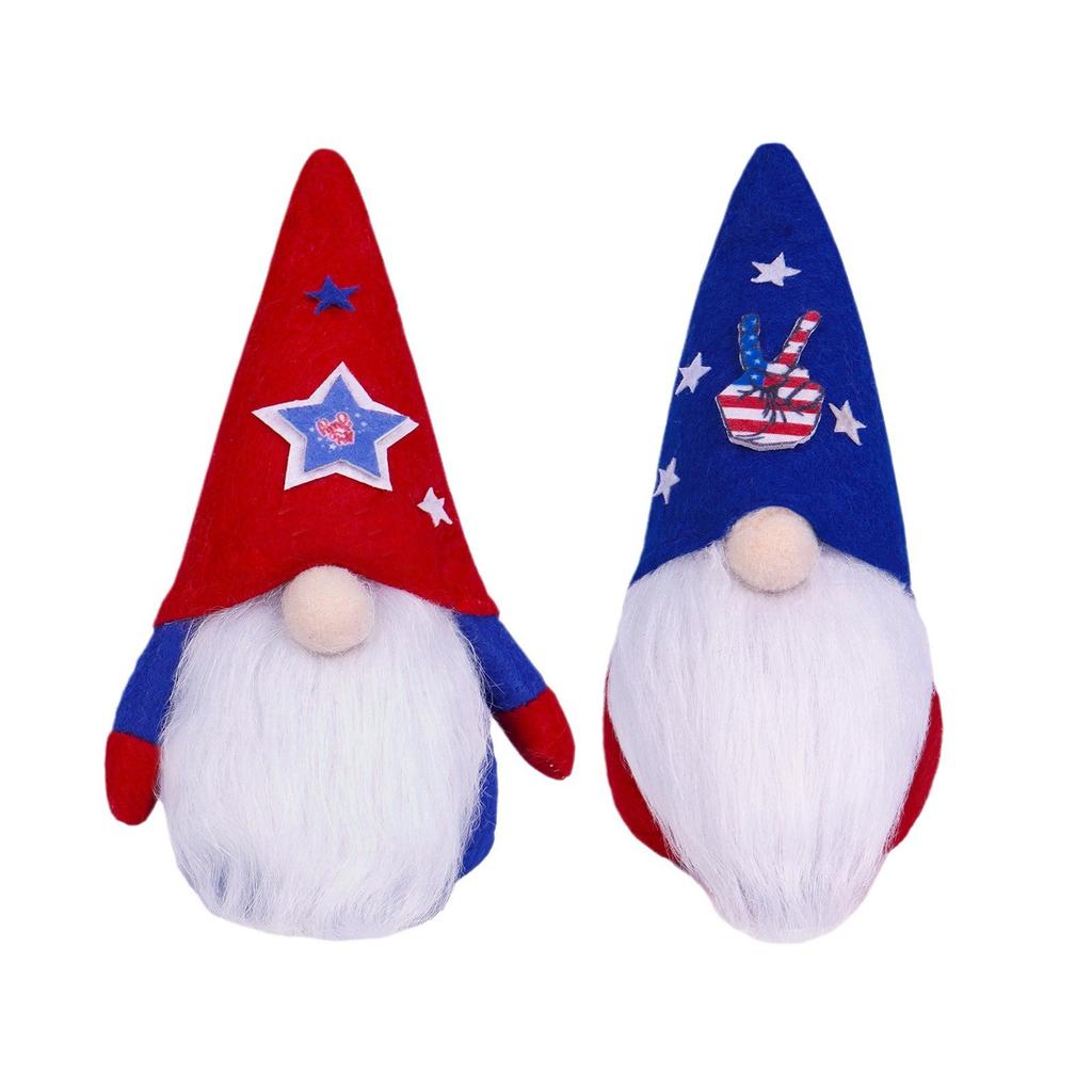 Independence Day Long Legs Long Hat Dwarf Doll Home Desktop Decoration