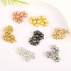 18K Gold Plated Colorfast Round Magnetic Ball Clasp for DIY Bracelet and Necklace Jewelry