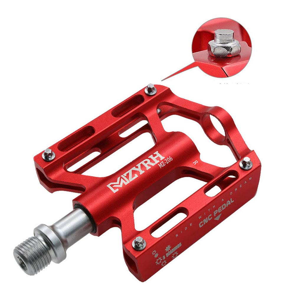 OSC Bicycle Cross Bike Ultra Aluminum Cross Flat Set of 2 Pedals, Lightweight, Alloy, Anti-Slip, Bike, MTB, Pedals, Durable,