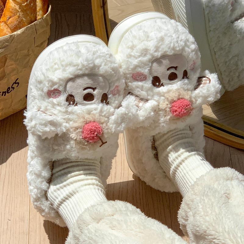 

Милые хлопковые тапочки женские сумки и осень и зима новые домашние для помещений толстоподошвенные плюшевые хлопковые туфли мужские 36 -37 [Suitable for sizes 35-36]