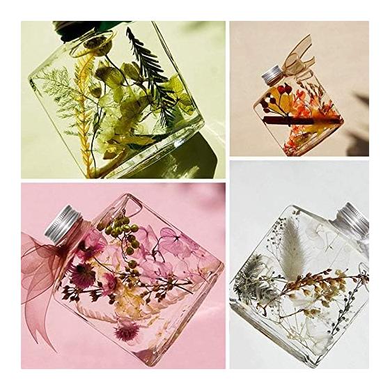 36pcs Dried Flowers Dried Pressed Flowers Leaves Authentic Natural DIY Color Candle Decoration Resin Jewelry Pendant Handicrafts Art Nail Phone Case
