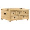 VidaXL Boîte de rangement Corona 90x78x45 cm bois de pin massif, boîte à couvertures, coffre de rangement, boîte de 4002770