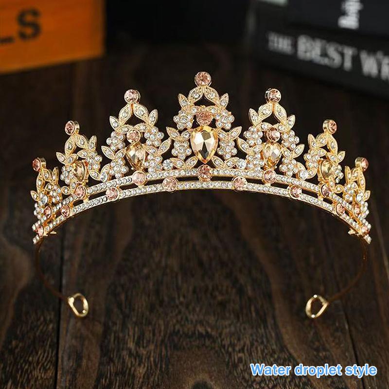 Hochzeit Haar Tiara Kristall Braut Tiara Krone Silber Farbe Diadem Schleier Tiaras Hochzeit Haarschmuck Kopfschmuck Kopfschmuck