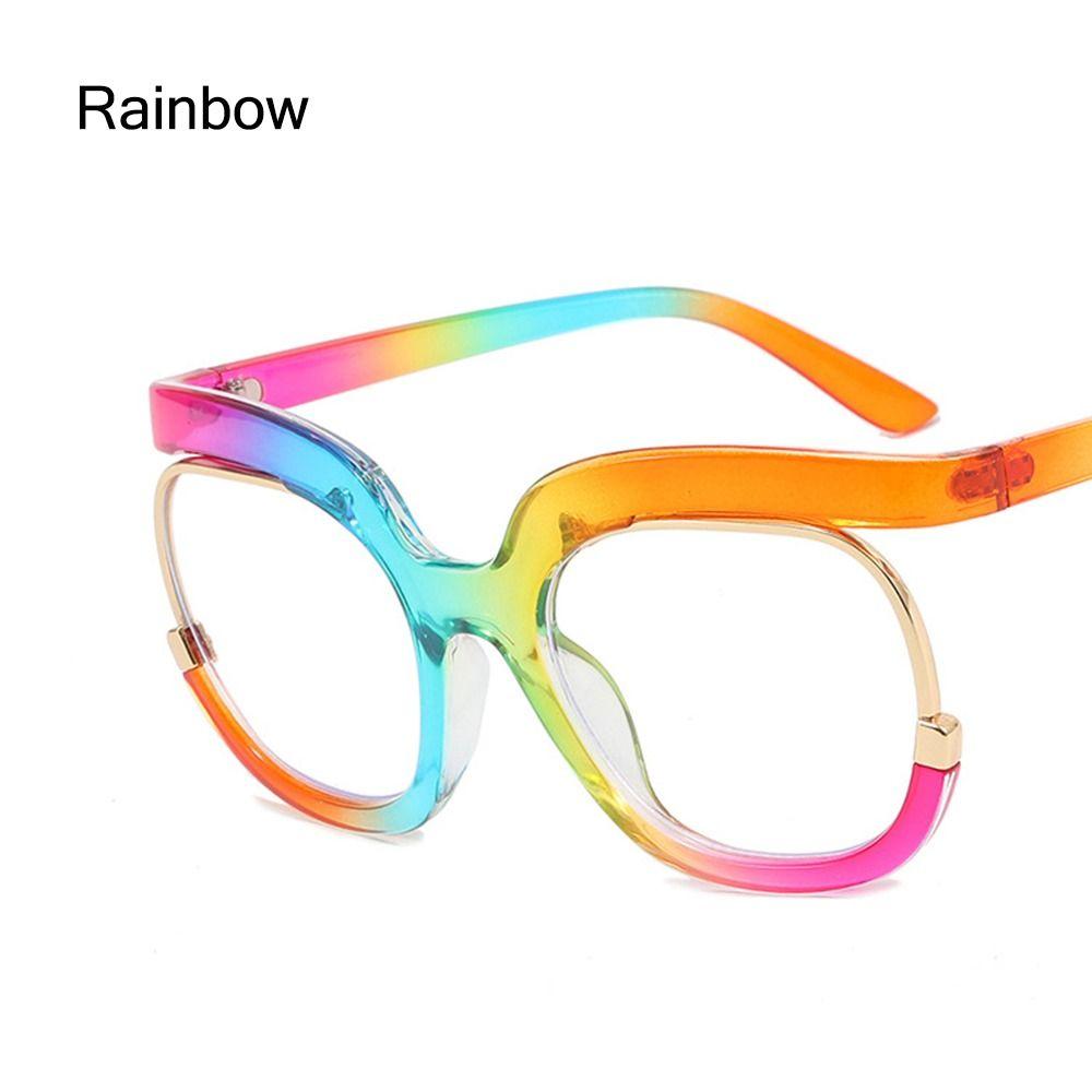Clear Blue Ray Blocking Eyeglasses Large Glasses Frame Spectacle Frame for Women  Anti-Blue Light Trend Round Eyeglasses