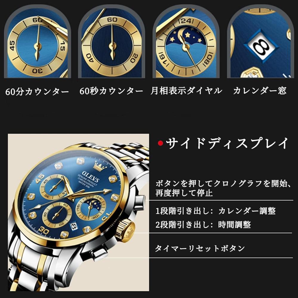 Iqiyi Men S Analog Quartz Watch caSual Blue Waterproof Metal Band 2889g Jl