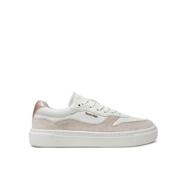 

Calvin Klein кроссовки Cupsole Lace Up W/Ml Mix M HW0HW02114 белый EU 39