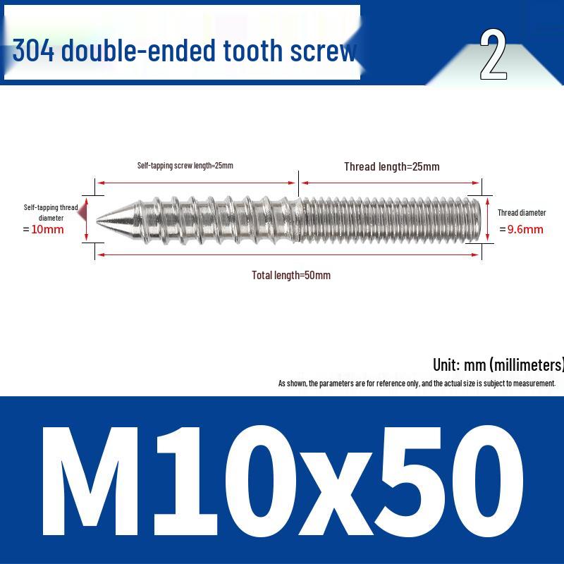Śruba samogwintująca ze stali nierdzewnej 304 z podwójnym łbem i gniazdem sześciokątnym do mebli, ostro zakończona, M4 M5 M6 M8.