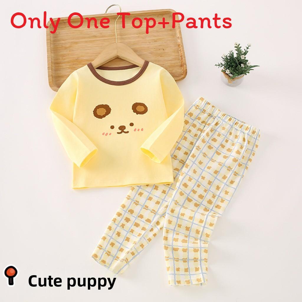 Kids Cotton Thermal Underwear Set With Soft Fabric For Autumn And Spring Playtime