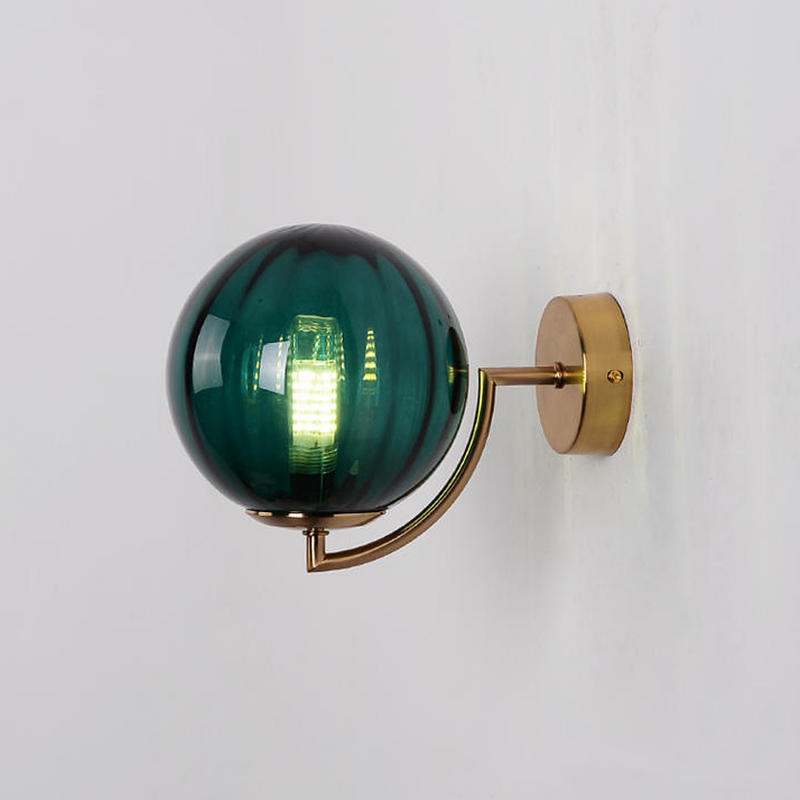 Creative Living Room Background Kinkiet Glass Terrain Tampe Modern Minimalist Night Light for Transition (Bulb Not Included)