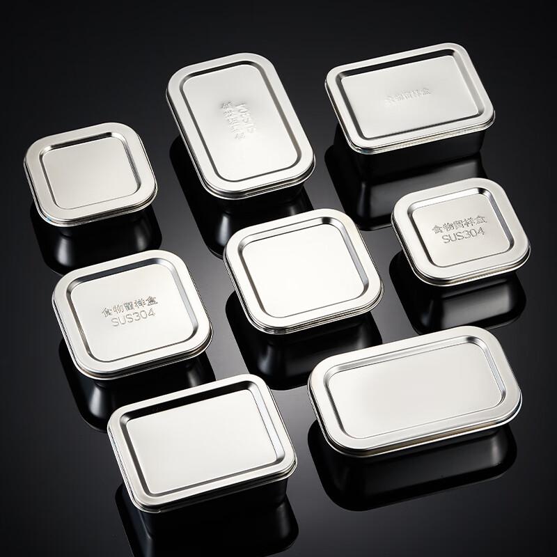 Zhaoran 304 Stainless Steel Rectangular Food Sample Box with Lid