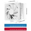 UpHere Sideflow CPU-Kühler Luftkühlung Weißer CPU-Lüfter 120mm Lüfter 6 Heatpipes Leise Einfach [N1064WT]