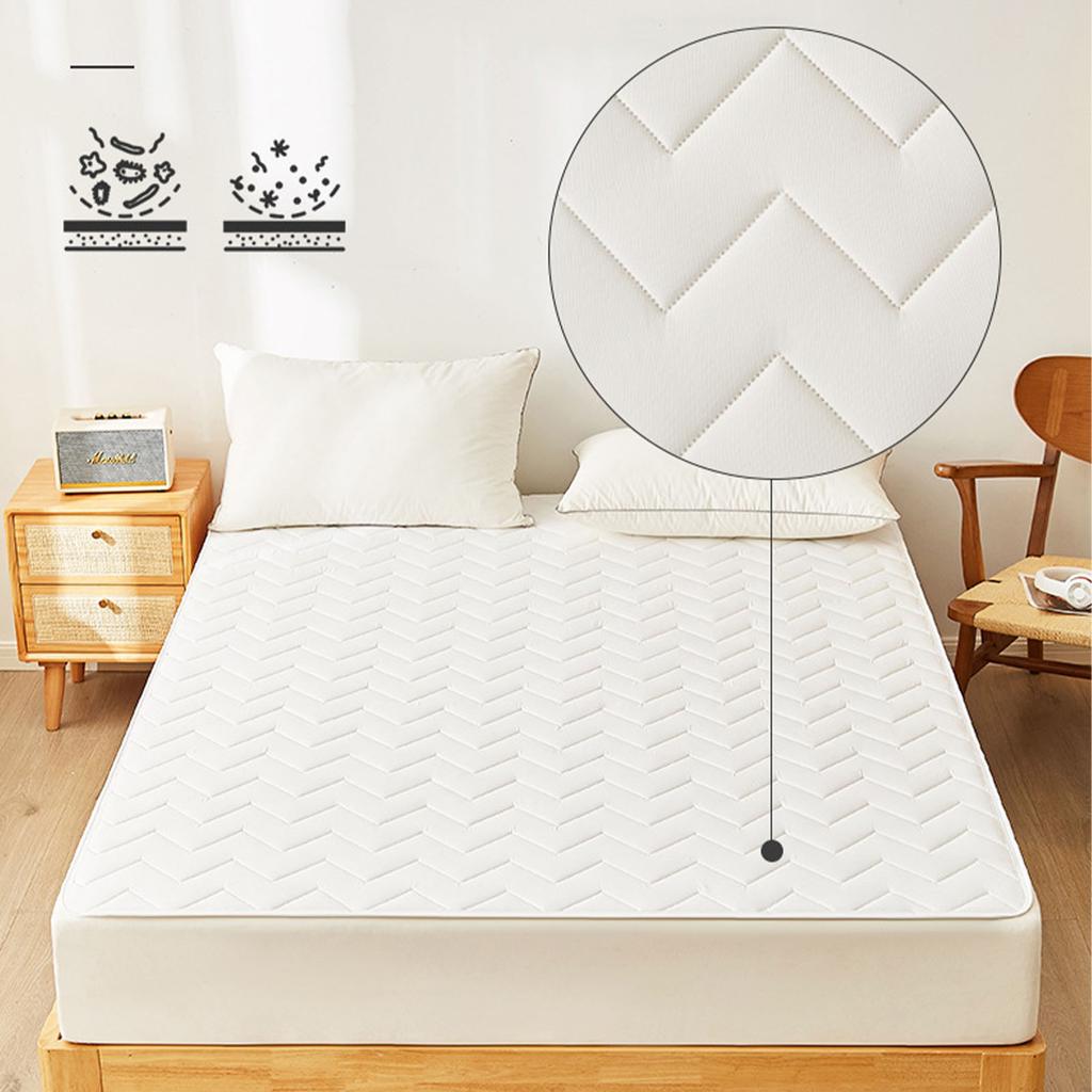 Mattress Pad Professional Slip Resistance Soft Comfortable Breathable Easy Care Single Quilted Bed