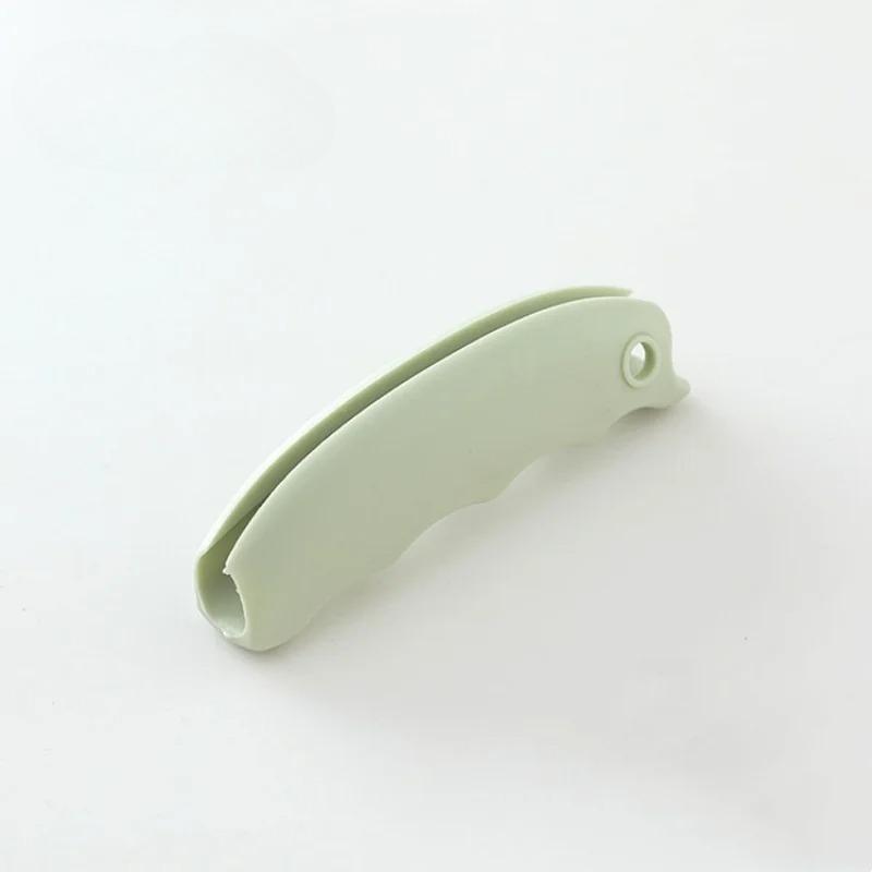 

1 шт. Держатель для пакетов с мягкими ручками, силиконовые ручки для удержания во время покупок, защита рук от скольжения, кухонные гаджеты зелёный