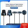 433M/4G/2.4G/5.8G/GPS Multi-Frequency Waterproof Outdoor Antenna Charging Station with Mushroom Head