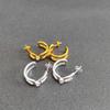 2026 New Hot Selling Fashionable Exquisite Luxury Hollow C-shaped Earrings, Suitable for Casual Fashion Matching