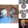 17 Inch Large Double-sided Dartboard Set Fiberboard Material Perfect For Family Fun