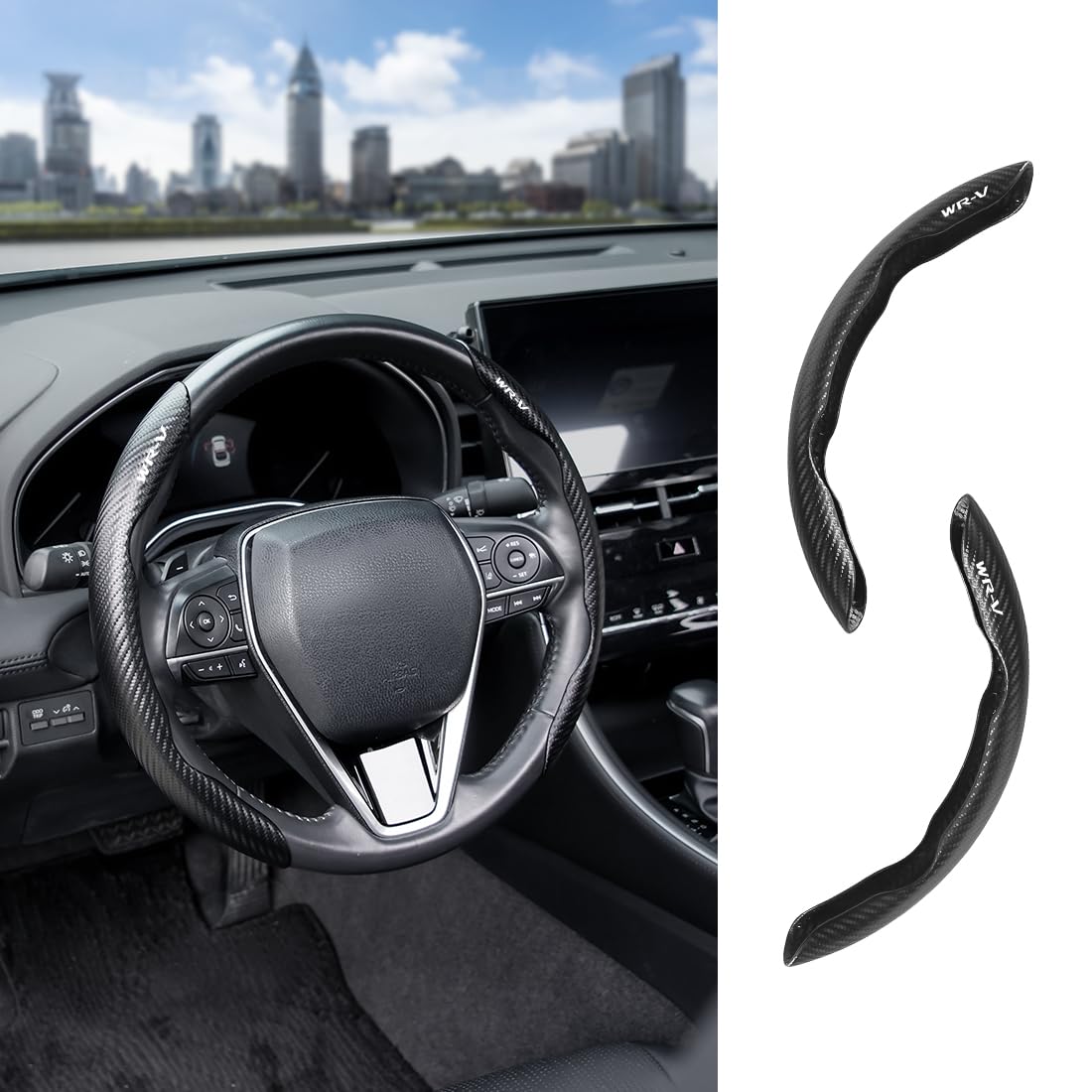 

Carbon Fiber Steering Wheel Cover for DG and Protects your steering wheel with this steering stays and is easy to Includes a with Carbon WR-V, Series,