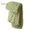 Flannel Blanket Thickened Double-sided Plush 3D Checkered Texture Solid Color Office Nap Home Bed Sofa Travel Cozy Warm Winter Blanket
