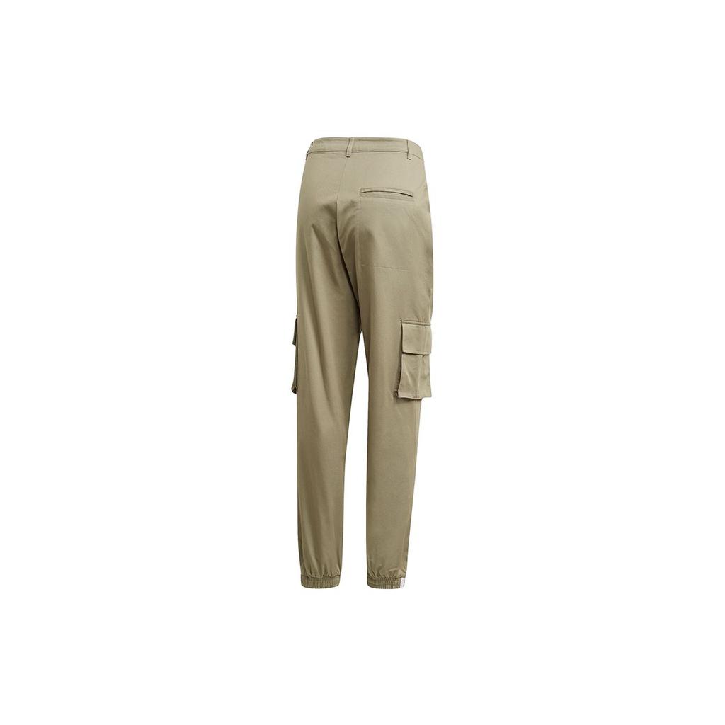 Adidas Originals Woven Double Logo Cargo Jogger Pants Women Bottoms Dark-Khaki GD3063