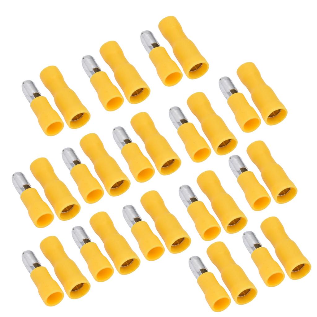 50Pcs Crimp Connector 12‑10 AWG Insulated Male Female Bullets Wire Terminal Set Kit