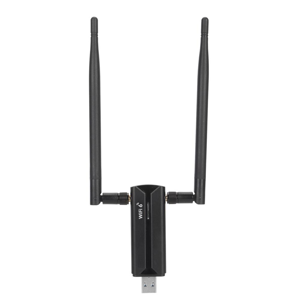 USB 3.0 WiFi6E AX5400M WiFi Adapter 802.11AX Triple Band 6GHz 5GHz 2.4GHz Dual 6dBi Antennas Wireless Network Adapter