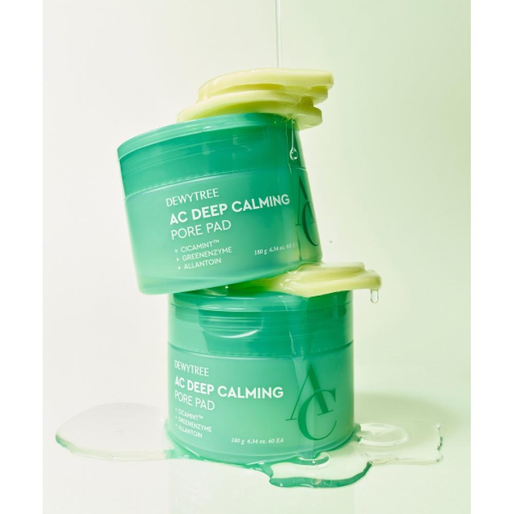 Dewytree [total 130 Sheets  1 Main Product+1 Refill] Ac Deep Soothing Pore Pad 60 Sheets  Main Product+ 70 Sheets Refill