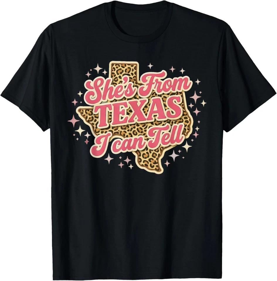 She s from Texas I Can Tell Retro Vintage Texas Girl T-Shirt XL