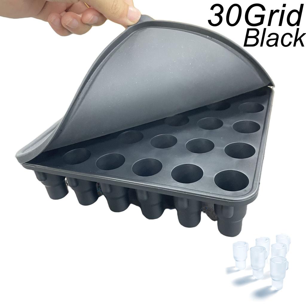 2/3/4/30 Grid Ice Cube Tray Mold for Tumbler Stanley Cup Silicone Cylinder Ice Cube Maker Mold with Lid For 20oz 30oz 40oz