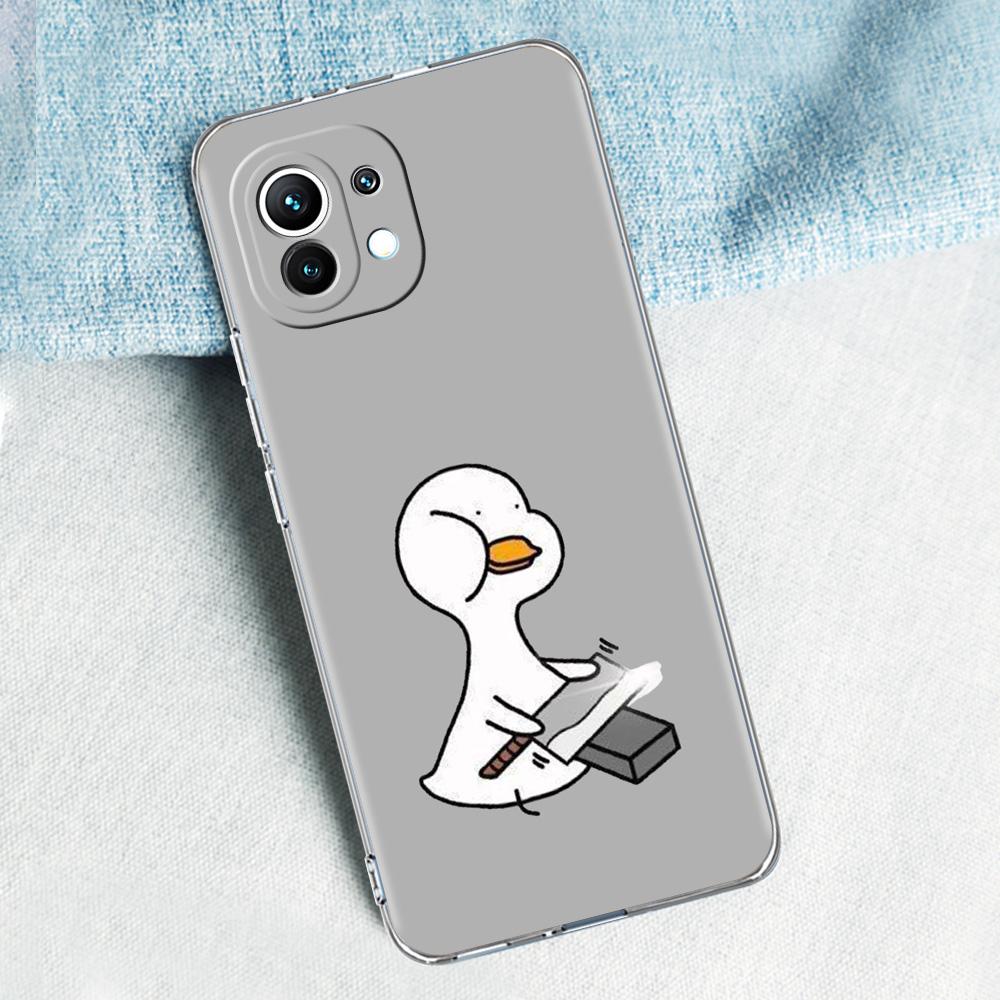Case For Xiaomi Mi 15 14 13 12 11 Lite 15T 13T 12T Pro Poco X7 X6 X5 Pro 5G X3 NFC F7 F6 F5 Cover Funny Cute Duck Fashion Couple